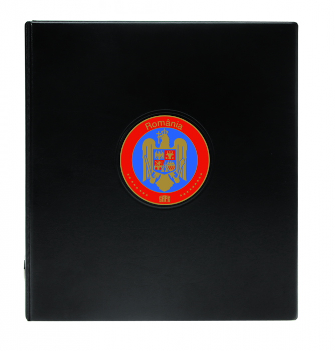 Premium Album with the Romanian coat of arms on the front cover and intro engraved metal plate-7376 [2]