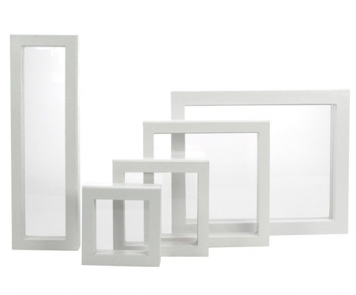 Rama Alba cu membrana de silicon cu efect 3D - 100 x 100 mm (interior)-4517 [2]