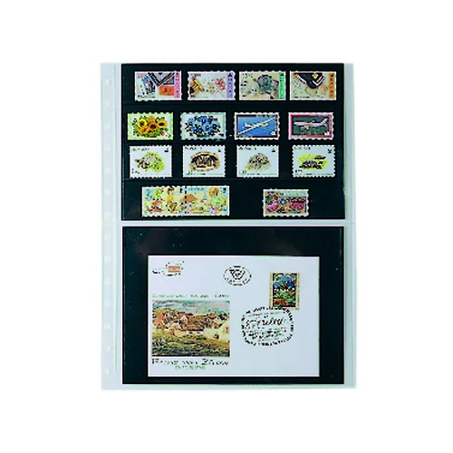 Set of 5 stamp sheets, Favorit 751PA, 2 pockets and black cardboard inserts [2]