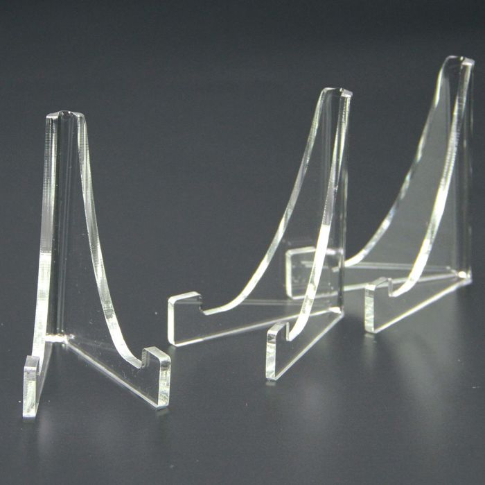 3 Acrylic Triangle Holders 100 x 80 mm - ideal for coins, medals & Pocket Watches-5272 [2]