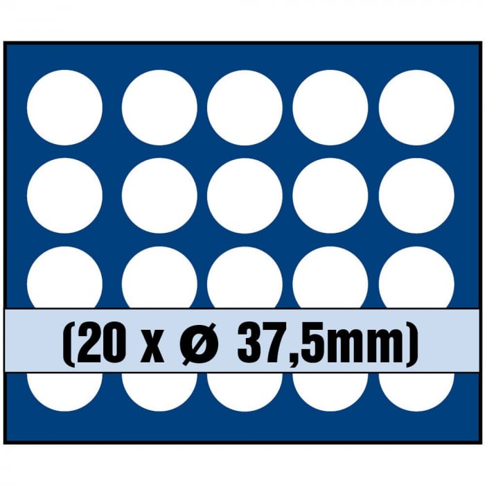 Nova coin tray for 20 coins up to 37.5 mm-6337sp [2]
