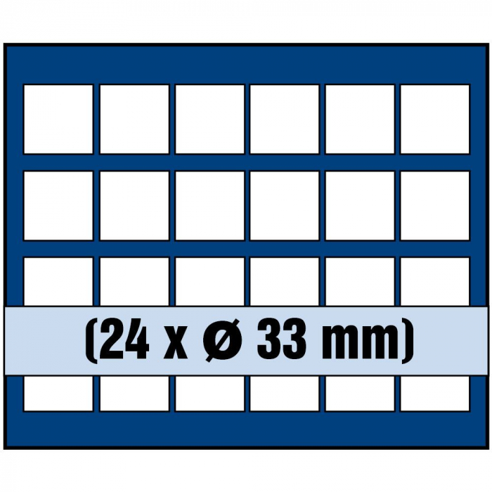 Tava monede, Nova, 24 locasuri de 33 mm-6333sp [2]