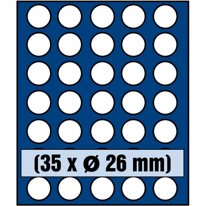 Tava monede, Nova, 35 locasuri de 26 mm-6326sp [2]
