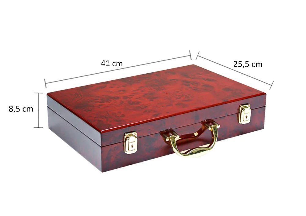 Valiza din lemn Premium cu 6 tavi la alegere-258 [4]