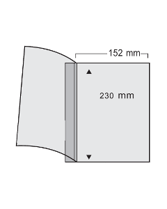 Folie transparenta dubla, Variant, 1 buzunar 152 x 225 mm pentru formate A5-463 [1]