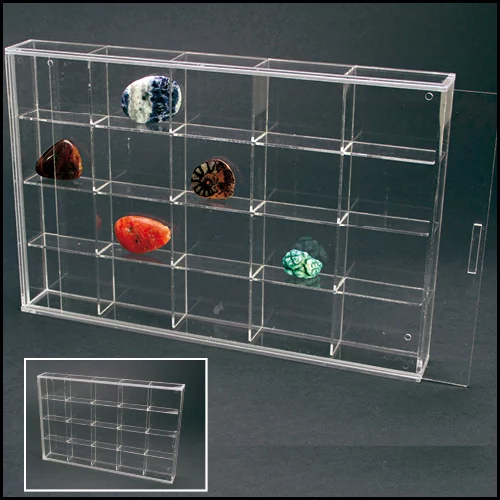 Vitrina acrilica cu 20 compartimente de 57 x 47 x 42 mm [3]