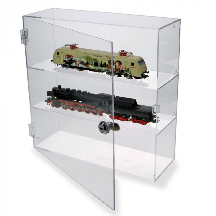 Vitrina acrilica cu 3 etajere - 400 x 400 x 110 mm-5268 [4]