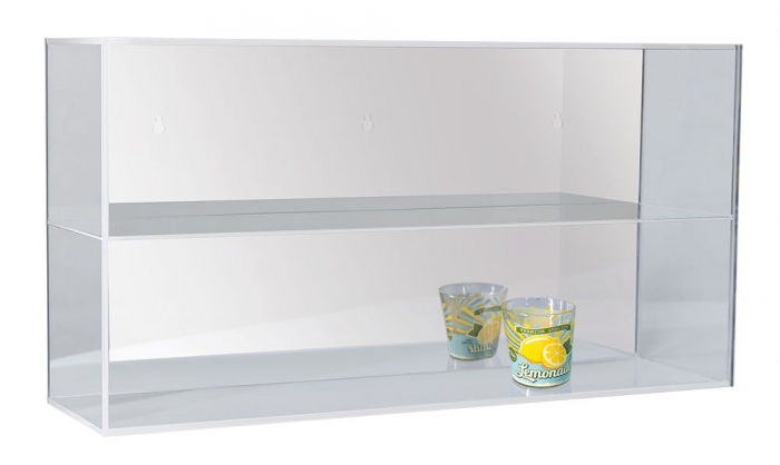 Vitrina acrilica cu oglinda usa glisanta si 2 etajere-5110 [3]
