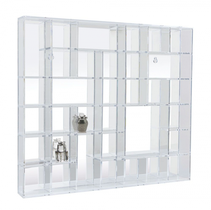 Vitrina acrilica cu perete oglinda pentru figurine cu 34 compartimente mixte [3]