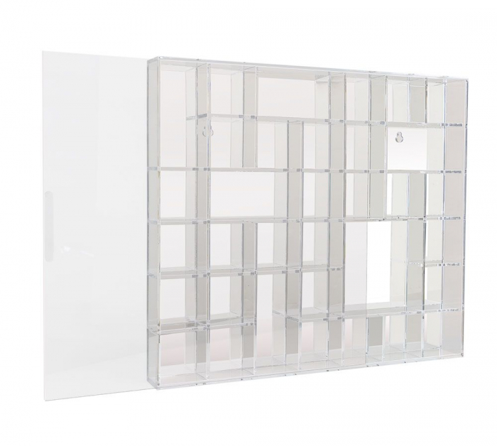 Vitrina acrilica cu perete oglinda pentru figurine cu 34 compartimente mixte [2]