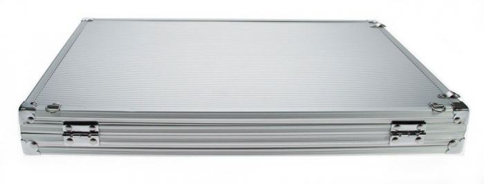 Vitrina aluminiu-BIG, 12 locasuri 87 x 90 x 65 mm, pentru figurine, roci, fosile, minerale, miniaturi, lego-5375 [5]