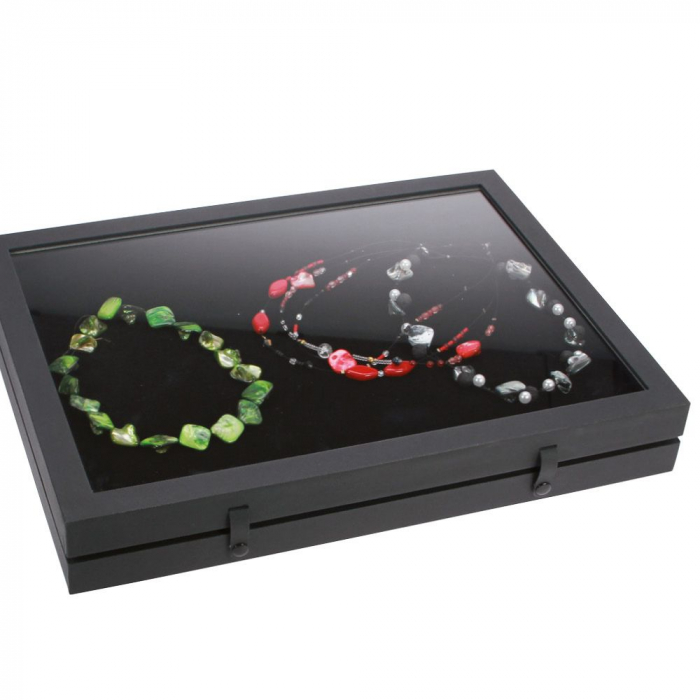 Black Edition Display Showcase with Black Velvet Interior-5678 [3]