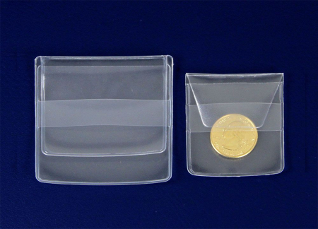 Set of 50 coin wallets with flap for coins up to 50 mm [1]