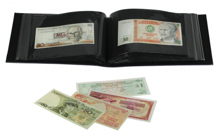 Postcard Album, Standard Black, with 100 black pockets [3]