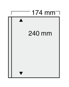 Folii bancnote Compact Standard - Folii pentru bancnote, carti postale, Compact 7871PA, 1 buzunar de 240 x 174 mm