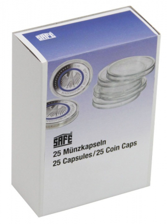 Pack of 25 Capsules - 25 round coin capsules for coins up to 37,5 mm-6737-5XL