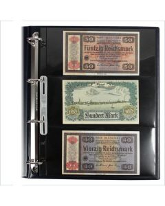Album bancnote COMPACT A4 SAFE 480B cu 10 folii pentru bancnote de pana la 220 x 154mm-480B [2]