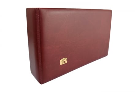 Albume Bancnote - Album pentru carti postale FDC Burgundy cu 20 folii transparente