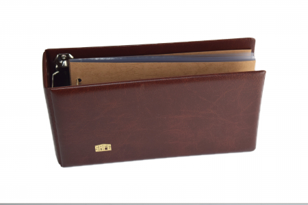 Banknotes Postcard and FDC Brown Album, Horizontal, with 20 transparent pages-877-6 [2]