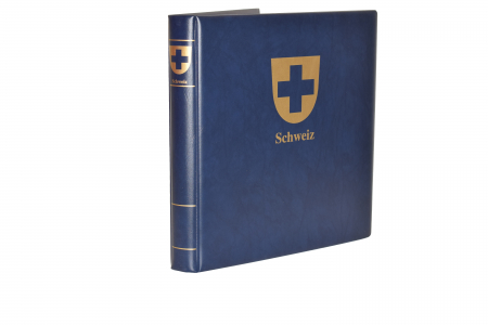 Album & Clasor timbre - Album captusit cu stema Elvetiei