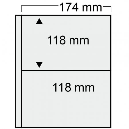 Album pentru carti postale, Compact Standard, cu 15 folii negre cu buzunare de 118 x 174 mm [2]