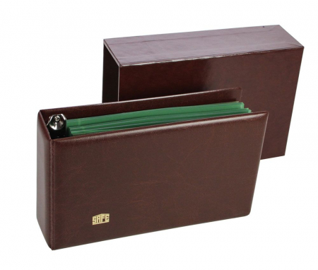 Album Orizontal - Album si Etui de Protectie Maro pentru FDC sau Carti Postale