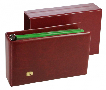Album Orizontal - Album si Etui de Protectie Burgundy pentru FDC sau Carti Postale