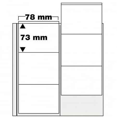 Album pentru monede, 4 Folii si intercalari negre - Standard Compact-7810 [2]
