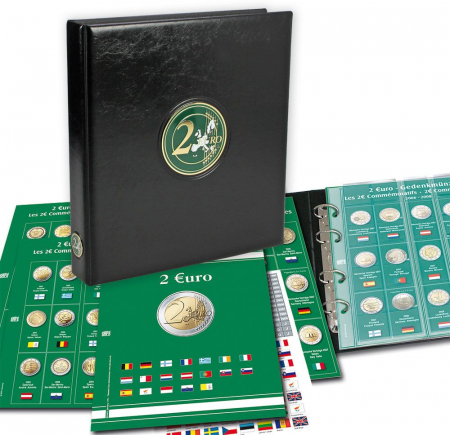 Album Premium - Album pentru monede, Premium, de 2 euro comemorative din anii 2011-2015