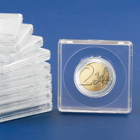 Capsule patrate - Capsule patrate 50 x 50 mm pentru monede de 24 mm-3124pa