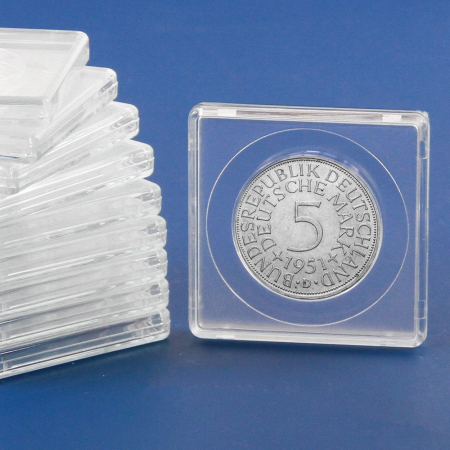 Capsule patrate - Capsule patrate 50 x 50 mm pentru monede de 30 mm-3130pa