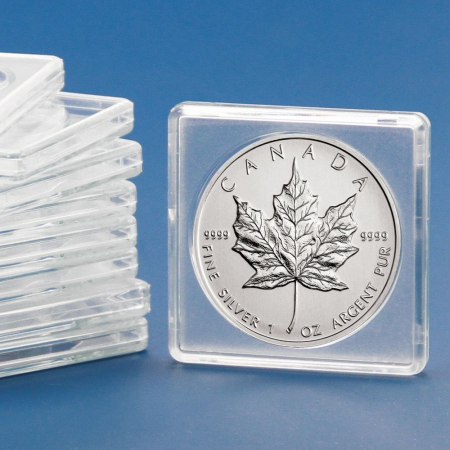 Square Coin Capsules - Square capsule for coins up to 38mm in diameter-3138