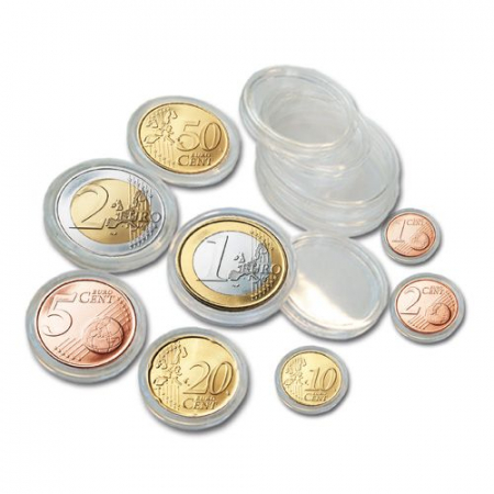 Pachet de 25 bucati - Capsule pentru 5 seturi de monede euro 1 cent la 2 euro-6790xl