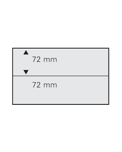 Card expunere A5 - Set 10 carduri expunere timbre cu 2 buzunare de 72 x 210 mm