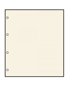 Compact A4 banknote pages - 10 beige cardboard pages, Compact A4, 170gr. - 4 perforations-483PA