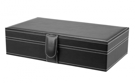 Cutie din piele cu capsa, Travel Case, pentru 10 ceasuri de mana-F15 [1]