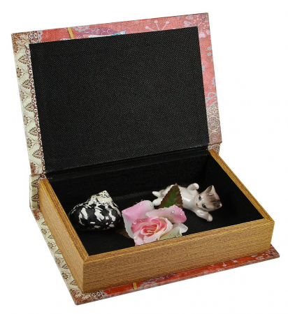 Cutie lemn tip carte, pentru bijuterii - Mediu-3145 [3]