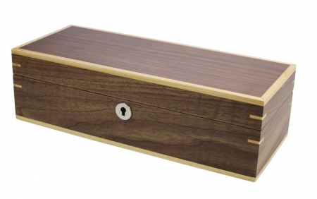 Cutie pentru 5 ceasuri lemn Copenhaga cu furnir de nuc-3020 [1]