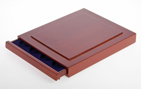 Cutie din lemn, Nova Exquisite, pentru 24 monede de 33 mm-6833 [0]