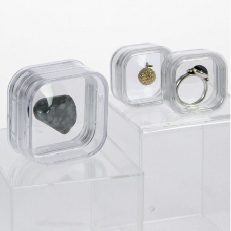 Vitrina Acrilica - Cutie acrilica cu efect 3D - 37 x 37 mm (interior) - 3 buc-4530