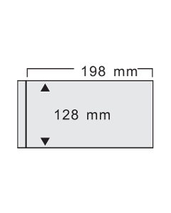 10 green pages for banknotes and postcards, Horizontal, with 1 pocket, front and back, 128 x 198 mm-872PA [1]