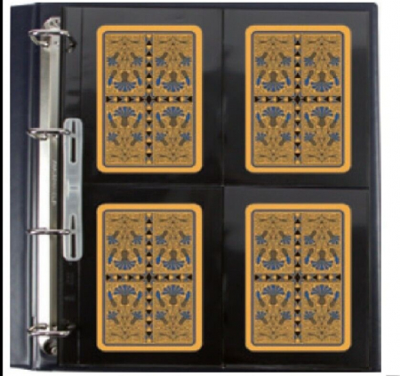 Folii Compact A4 - Set 5 folii negre,Compact A4, cu 8 buzunare de 150 x 109 mm