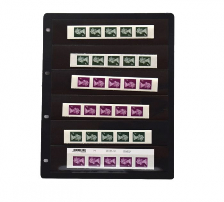 Set 10 foi negre pentru timbre, ClipFix, cu 6 buzunare de 39 x 210 mm [1]