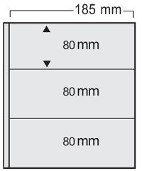Folii Bancnote Variant - 5 folii transparente, Variant, cu 3 buzunare de 80 x 185 mm-563pa