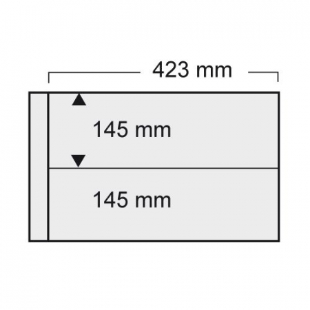 Folii Album A3 - Folie A3 cu 2 buzunare - 423 x 145 mm pentru Albumul A3 1020-1022pa