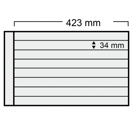 Folii Album A3 - Folie A3 cu 8 buzunare - 423 x 34 mm pentru Albumul A3 1020-1028pa