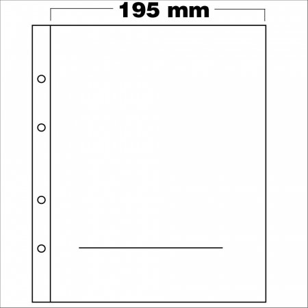 Folii Premium - Folie pentru monede in folder, Premium, cu 1 buzunar de 170 x 170 mm