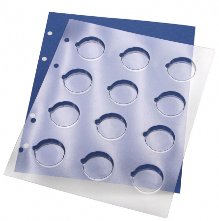 Folii TOPset - TOPset Folie blister si carton albastru pentru monede de 2 euro in capsule-7826