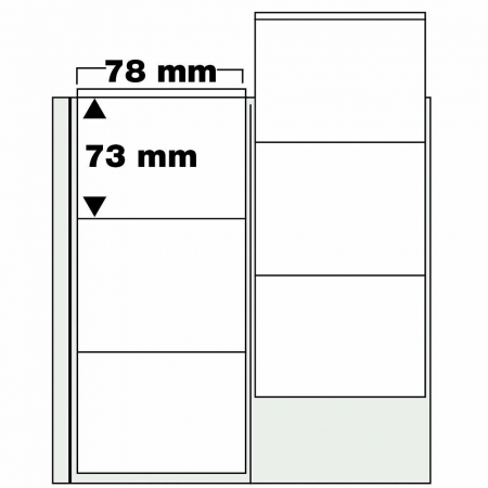 Folii Compact Standard - Set 2 folii pentru monede, Compact, cu 12 buzunare de 70 mm-7812