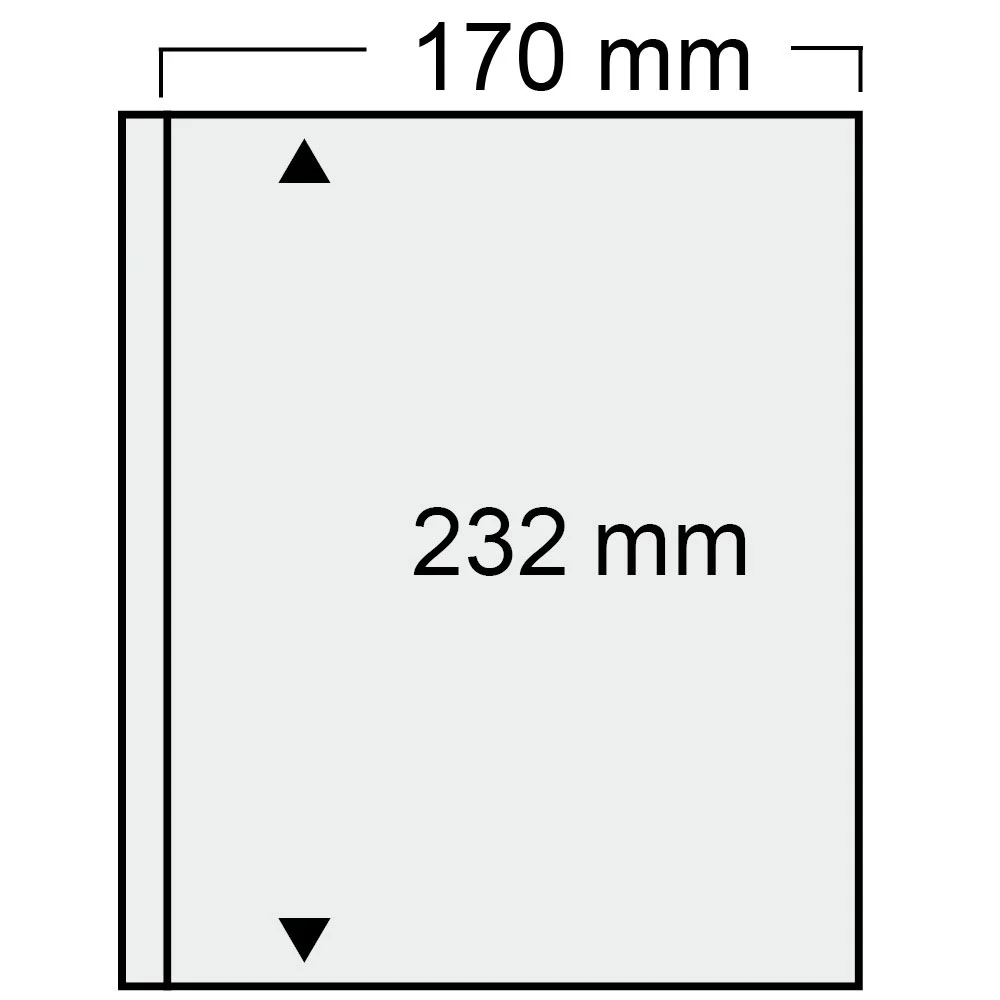 Folii Compact Standard - Folie extra groasa, SAFE 878, pentru seturi de monede in folder de 170 x 232 mm